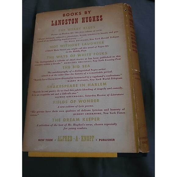 Signed Inscribed Langston Hughes And Illustrator 1st Edition One-Way Ticket By - Picture 7 of 7